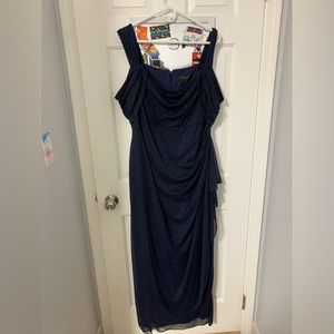 Dark blue sparkly PLUS Laura dress